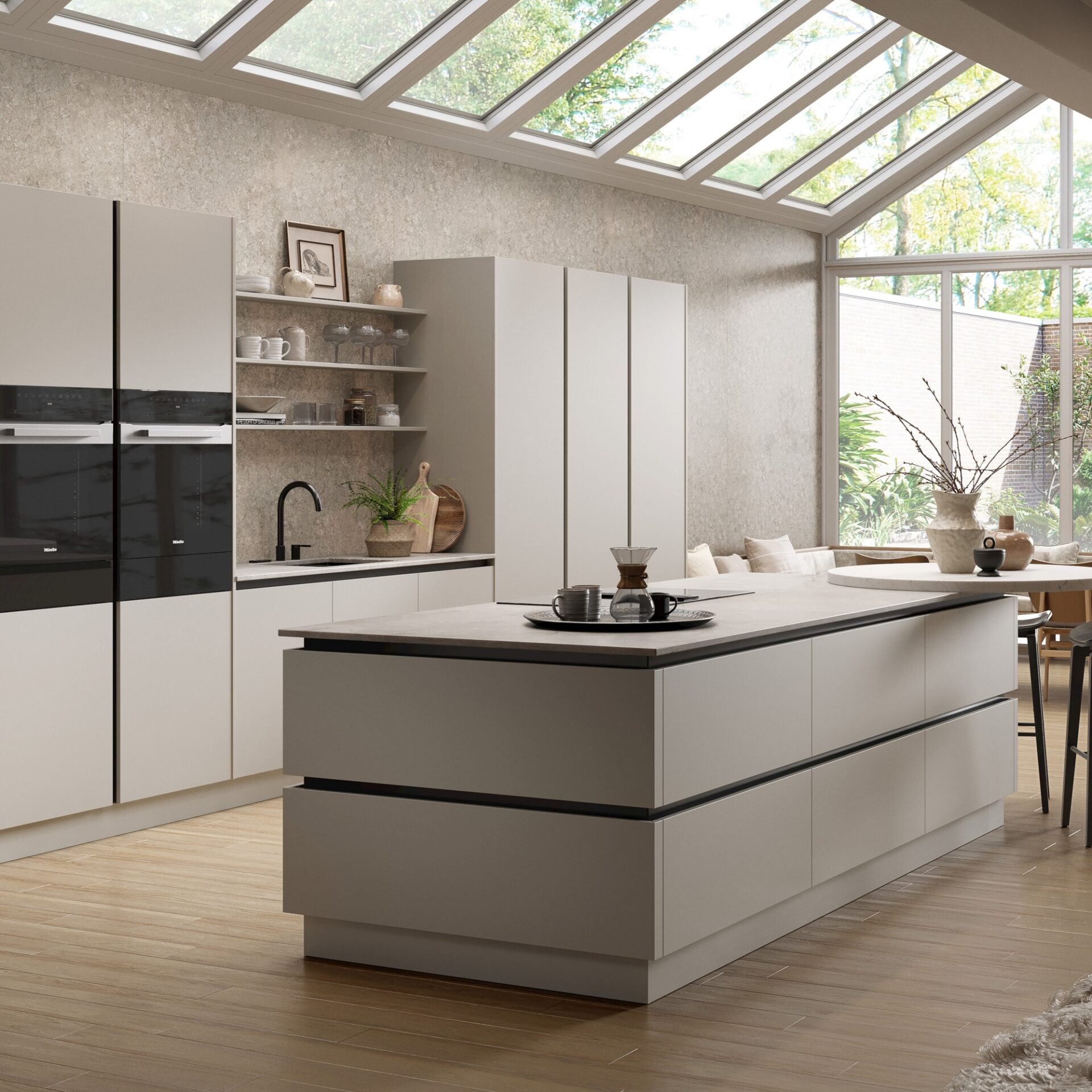 Setosa Kitchen Painted Pebble