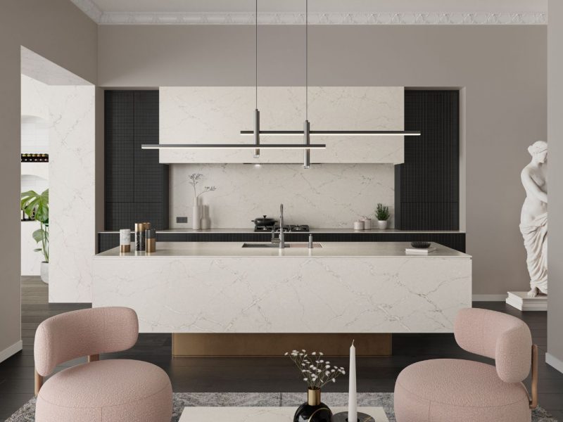 Kitchen quartz worktop Kitchen quartz worktop