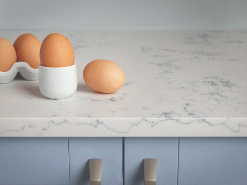 Carysil Surfaces Minerva Blue Venato Egg Photo Carysil Surfaces Minerva Blue Venato Egg Photo