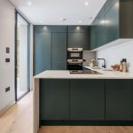 Symphony Linear Avant Painted Green Kitchen