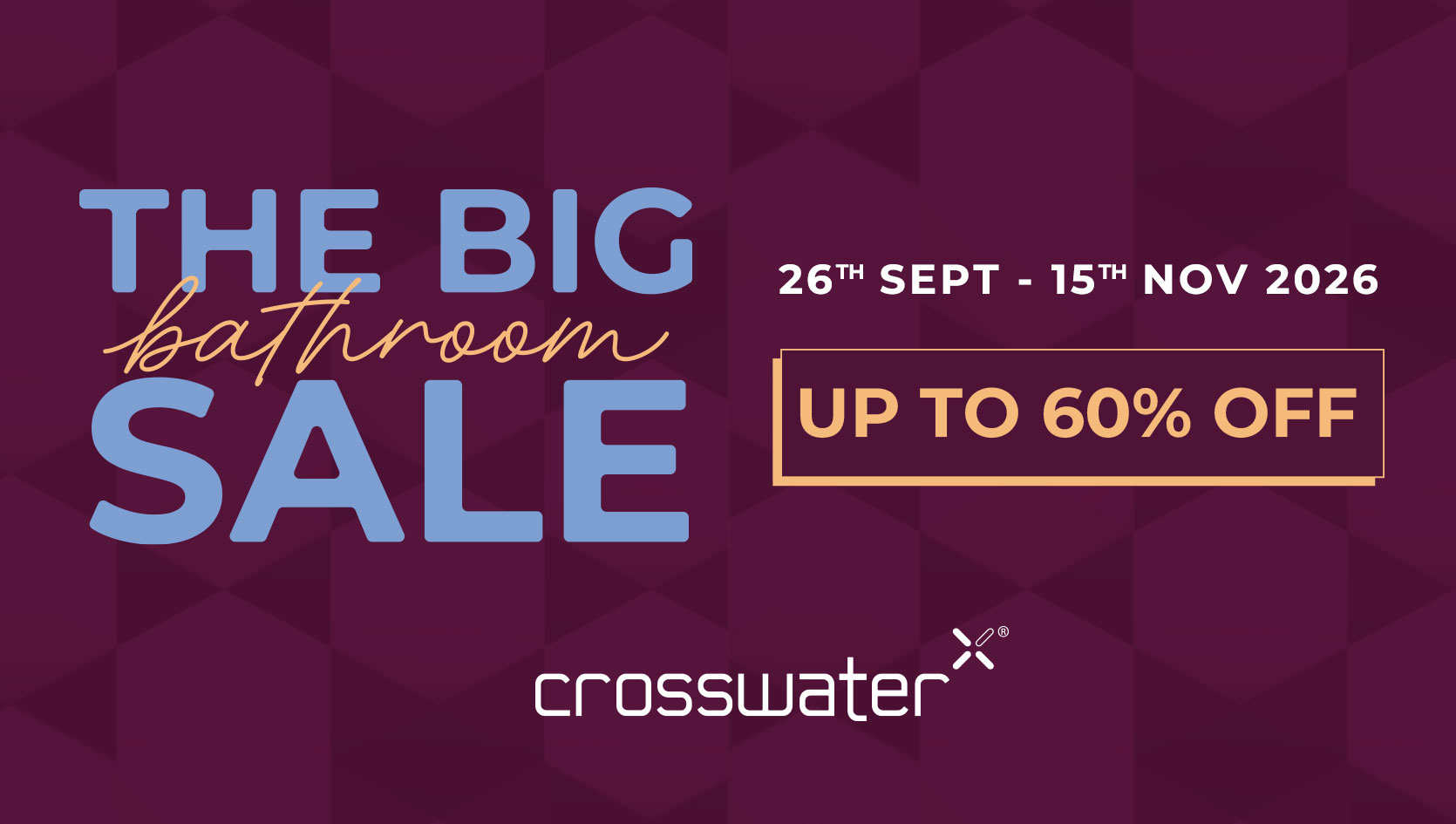 Crosswater National Sale banner